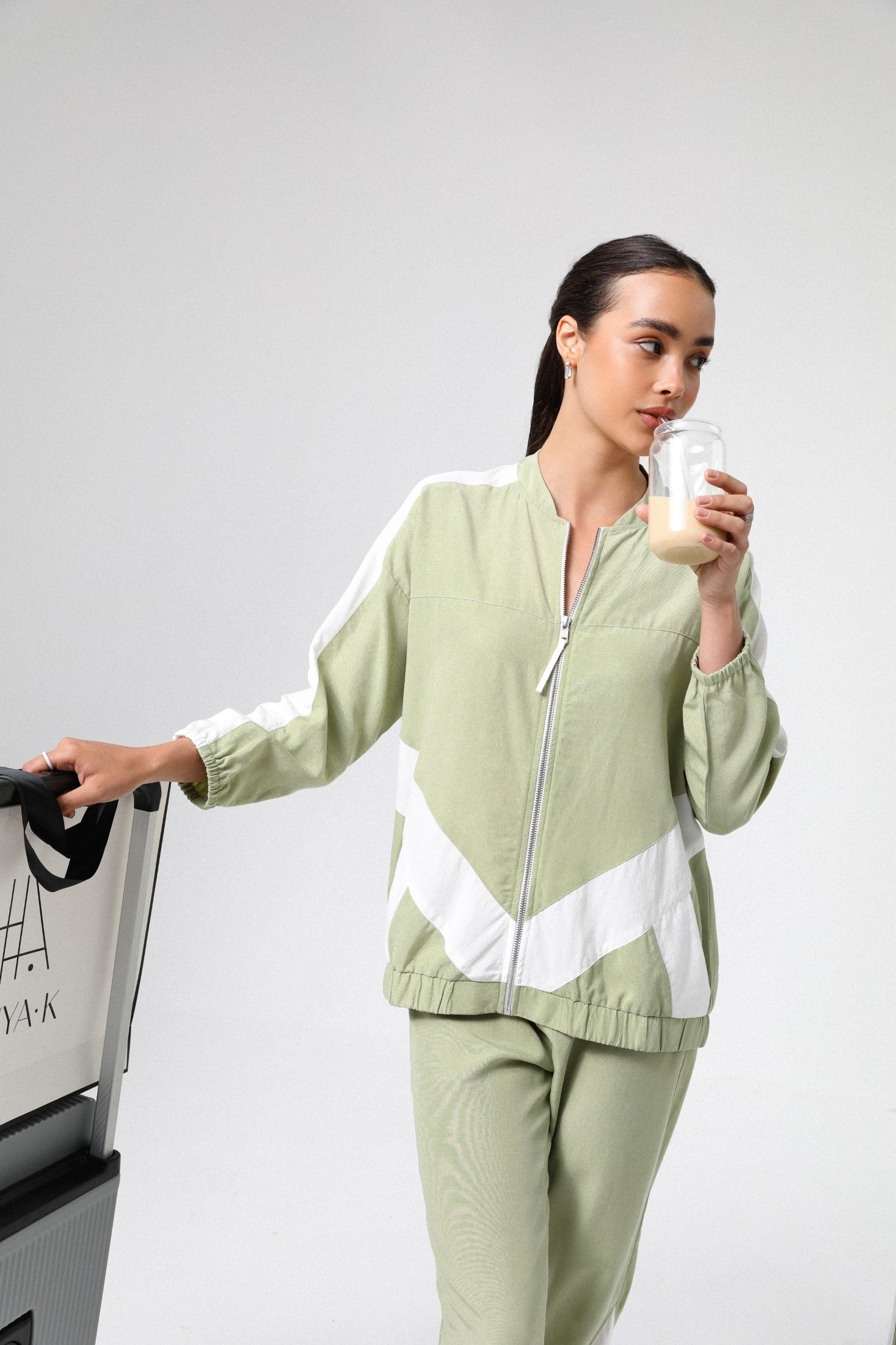 CRUZ CO-ORD SET (SAGE GREEN)