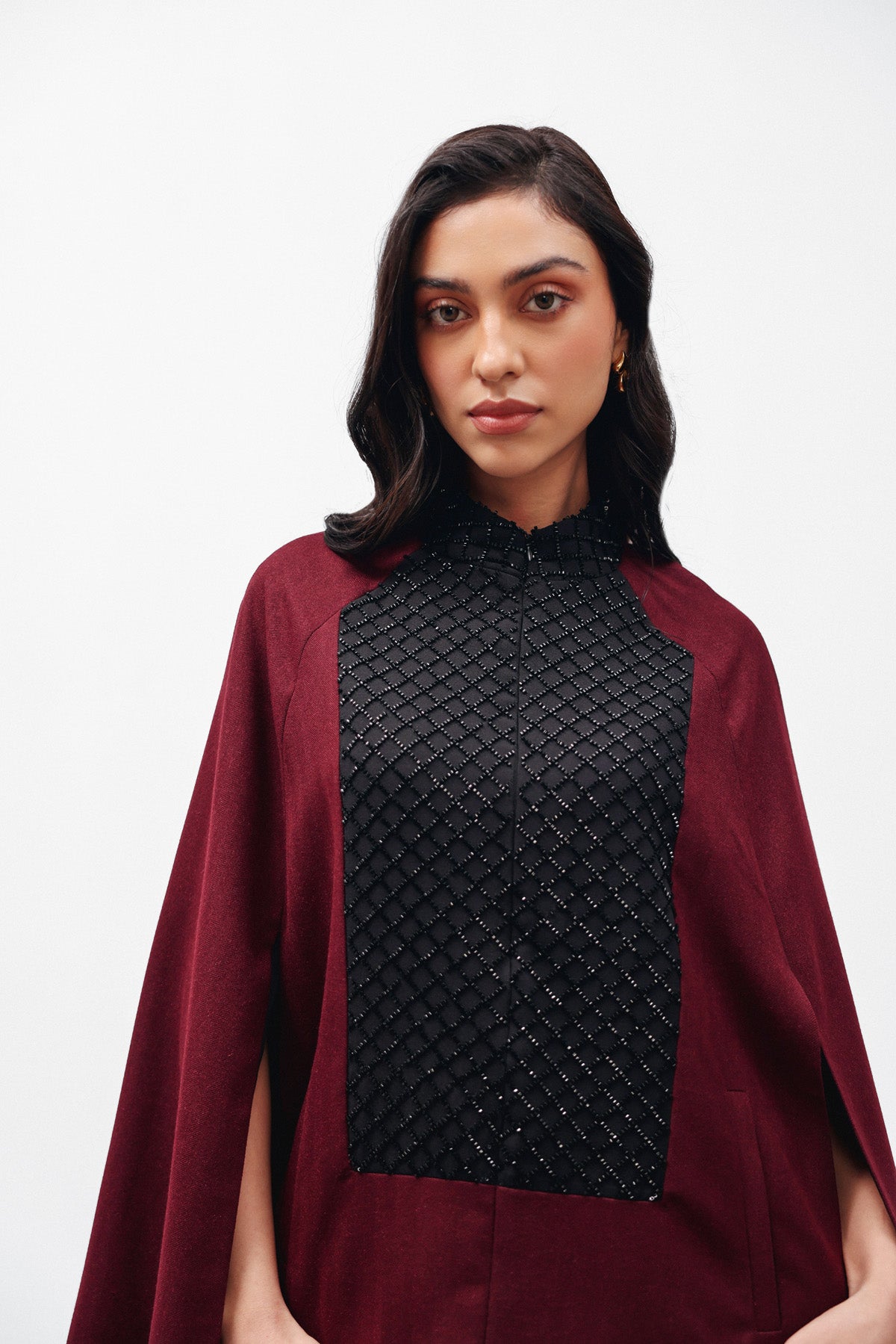 Crimsonveil Cape and Skirt set