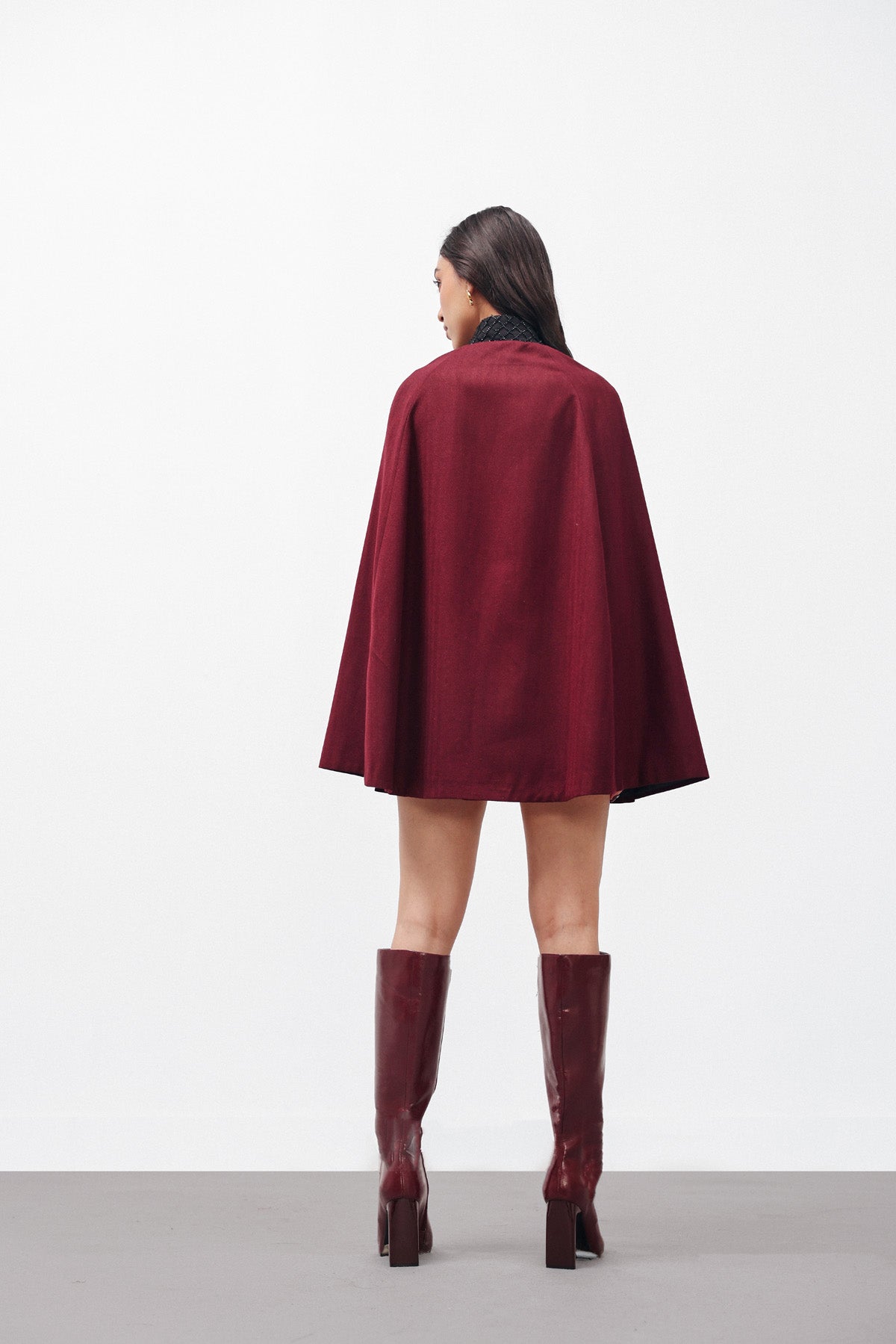 Crimsonveil Cape and Skirt set