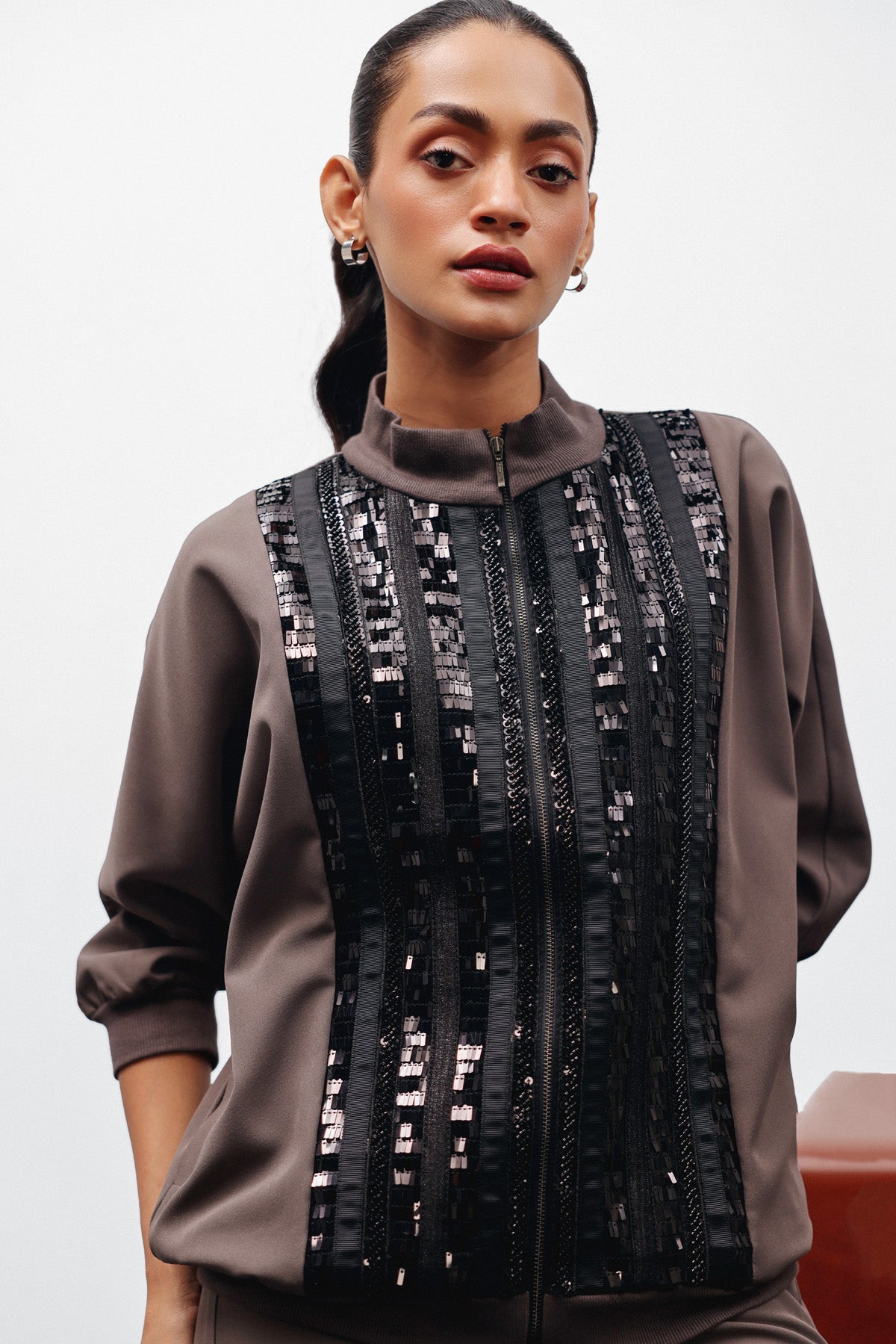 COCO SEQUINS BOMBER SET