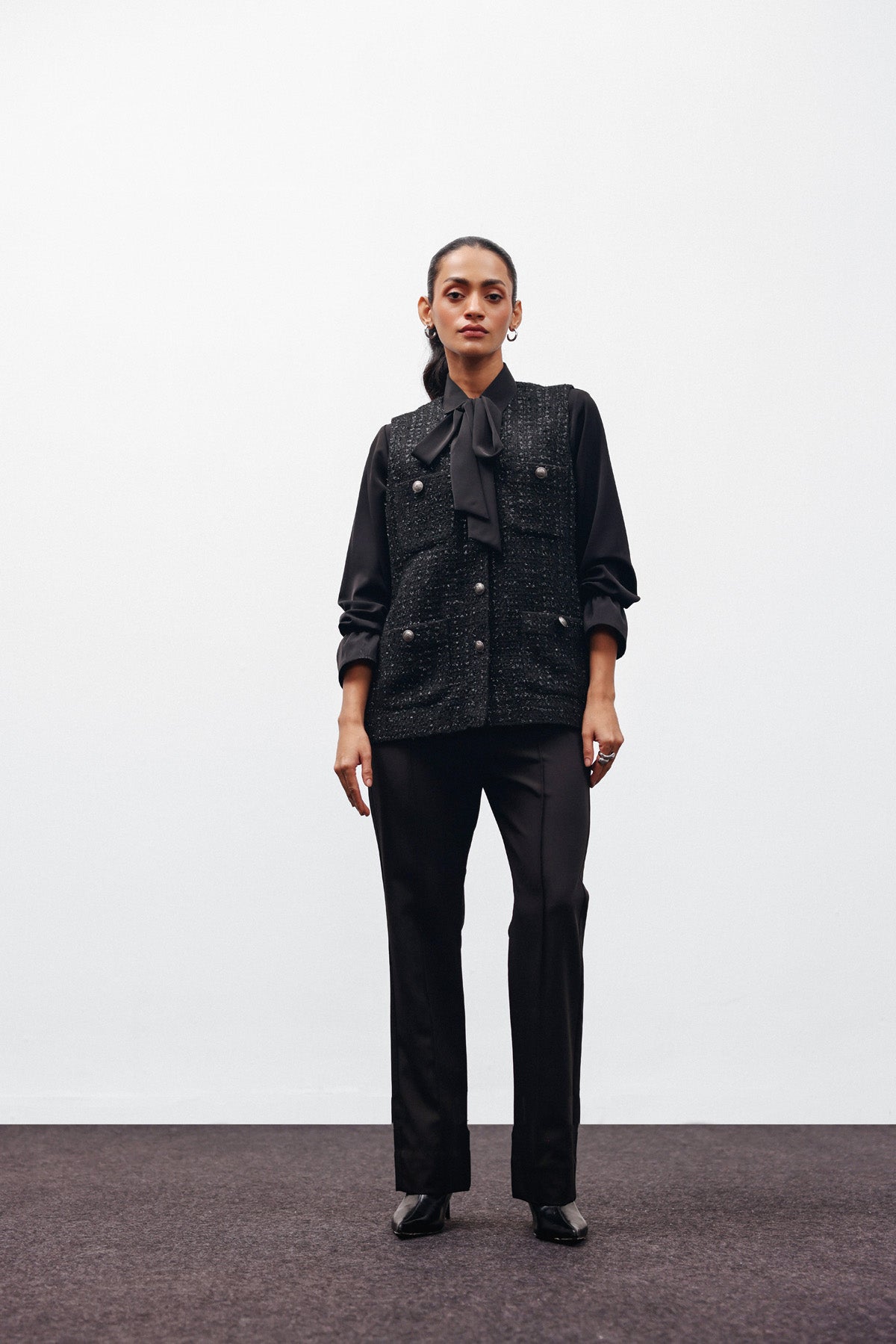 Tweed Theory Shirt and jacket set