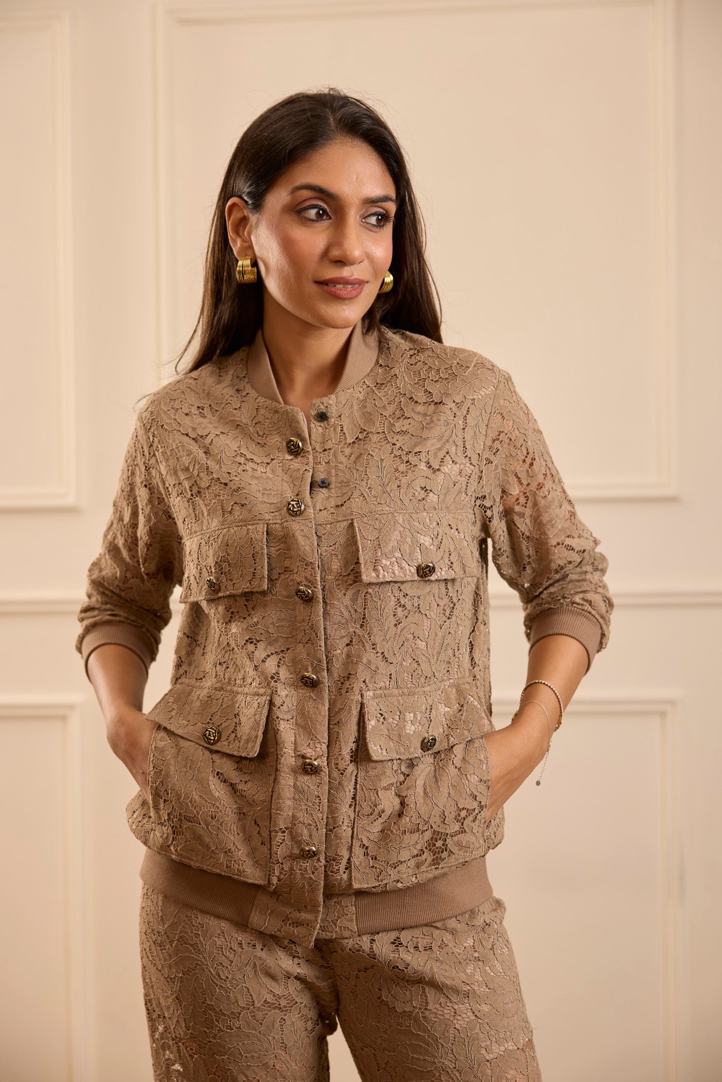 The Caramel Lace Co-ord Set