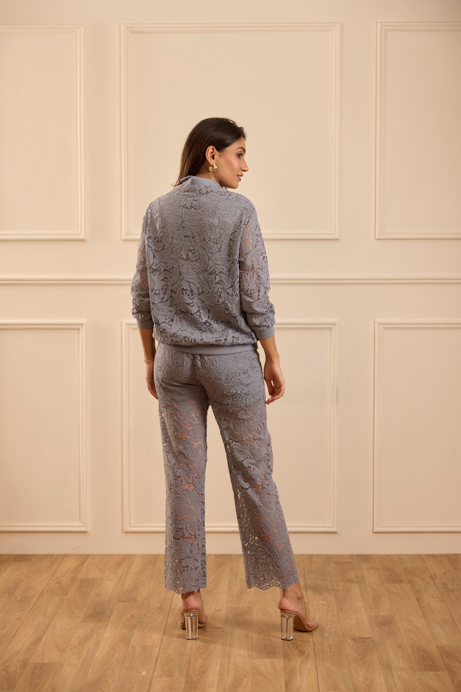 The Grey Lace Co-ord Set