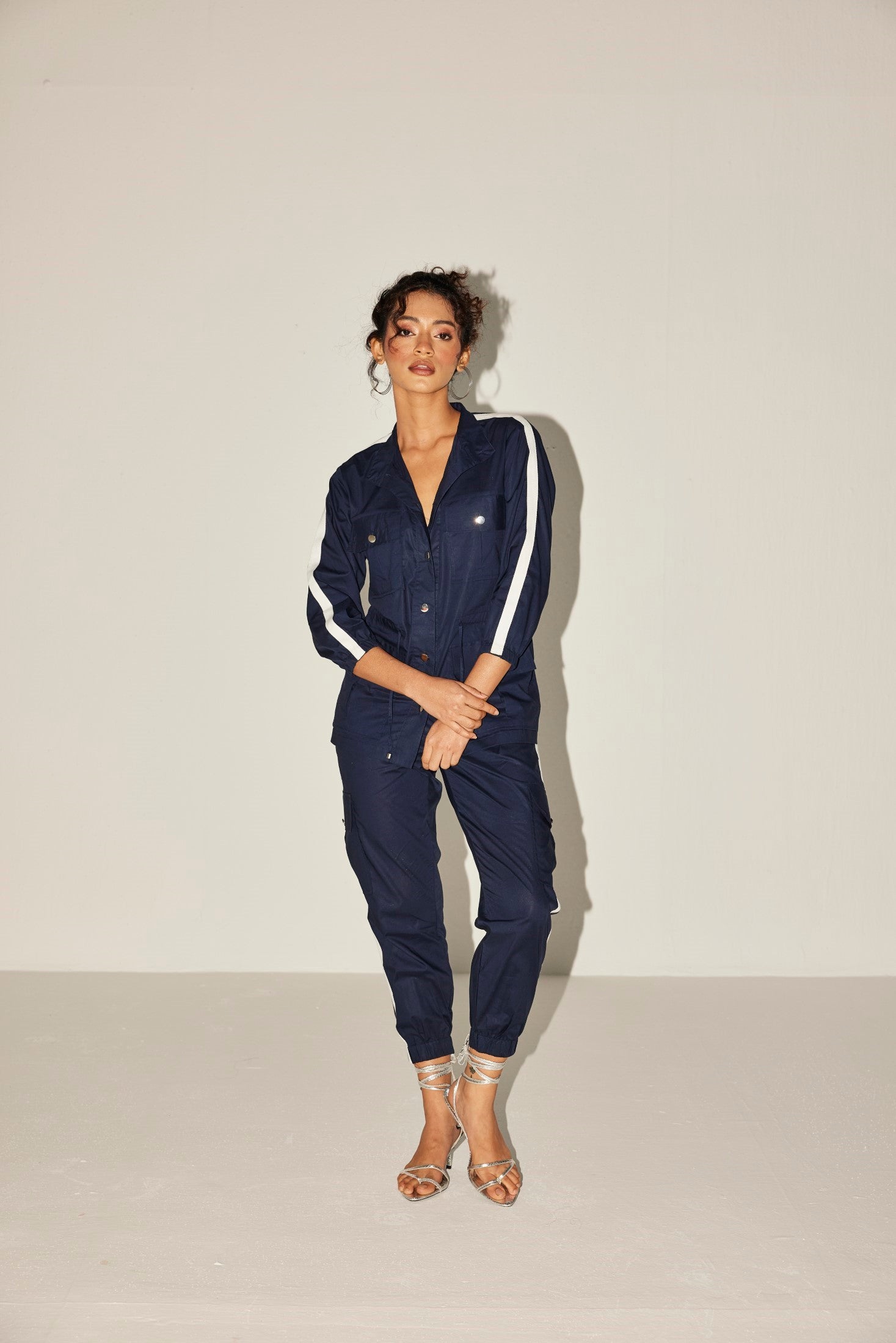 NAVY BLUE ASTER CO-ORD SET