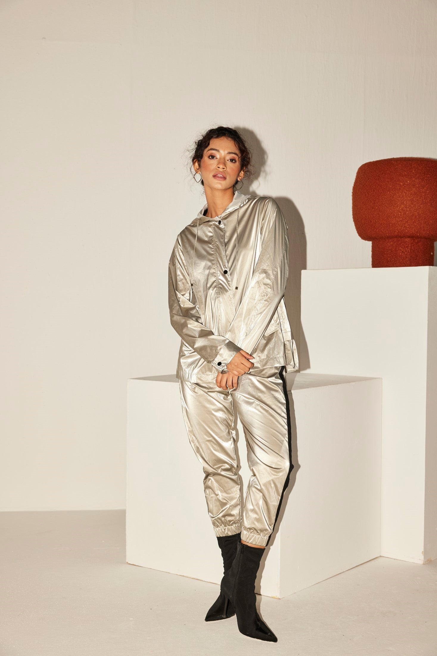 ALL WEATHER METALLIC BEIGE CO-ORD SET