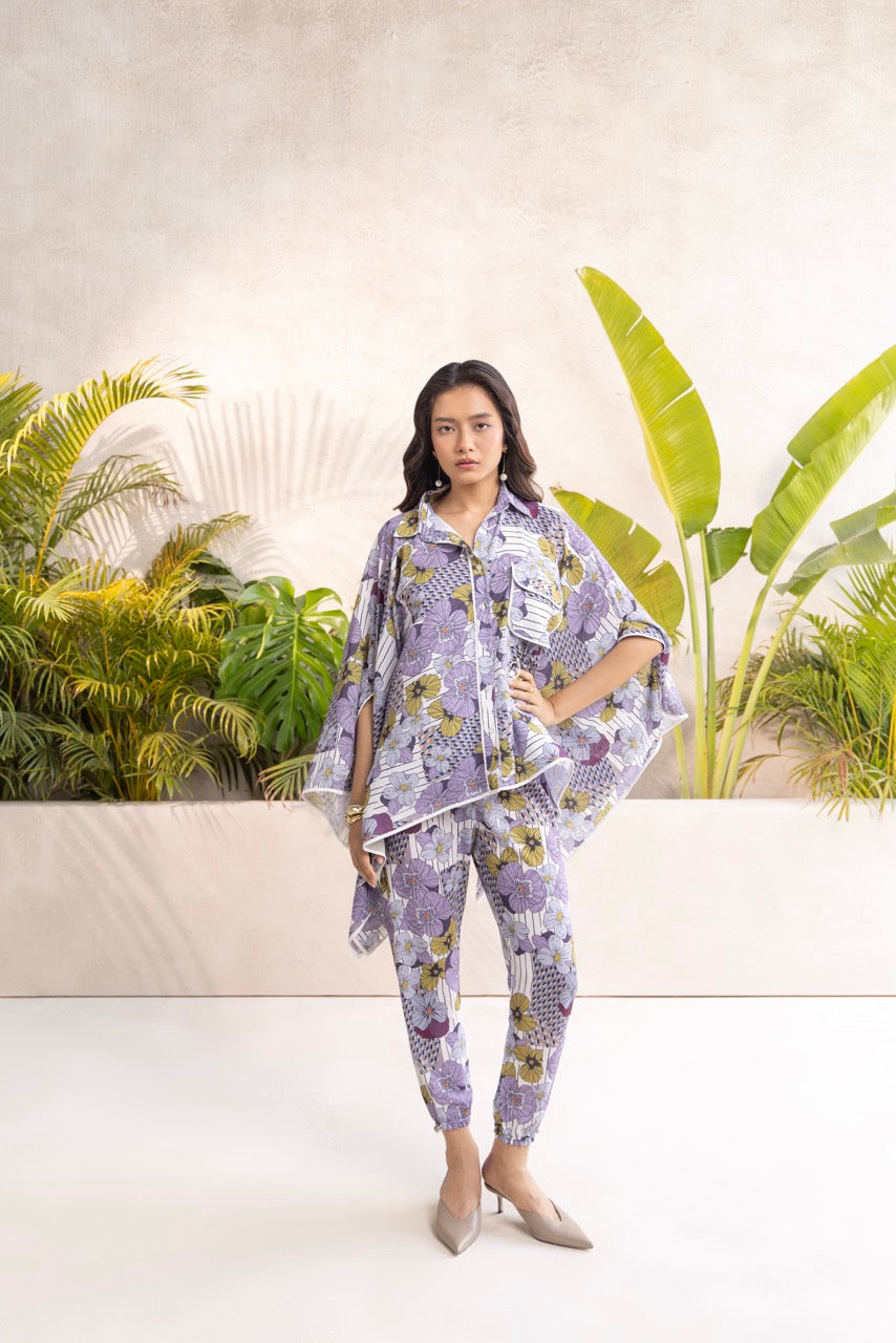 Noorie Print Cape Set