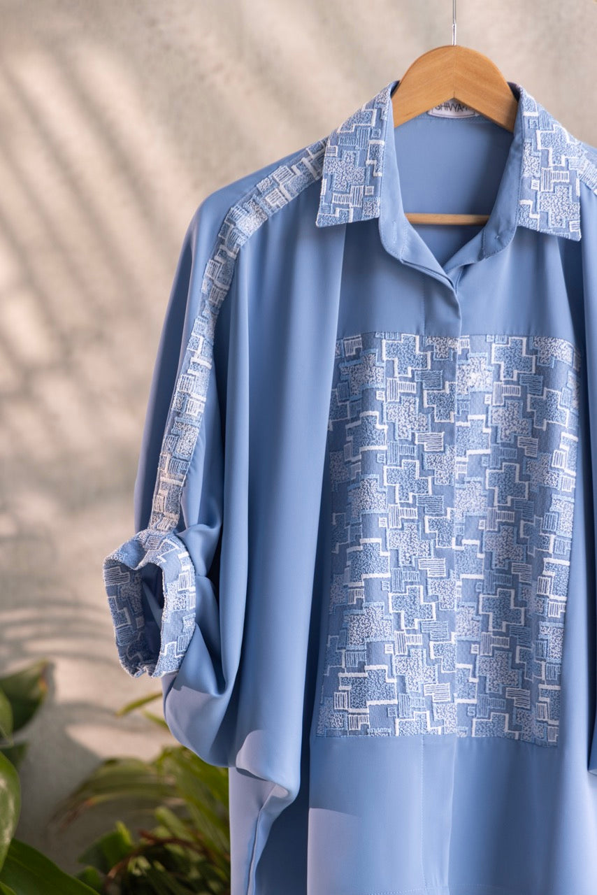Puzzle Blue Shirt