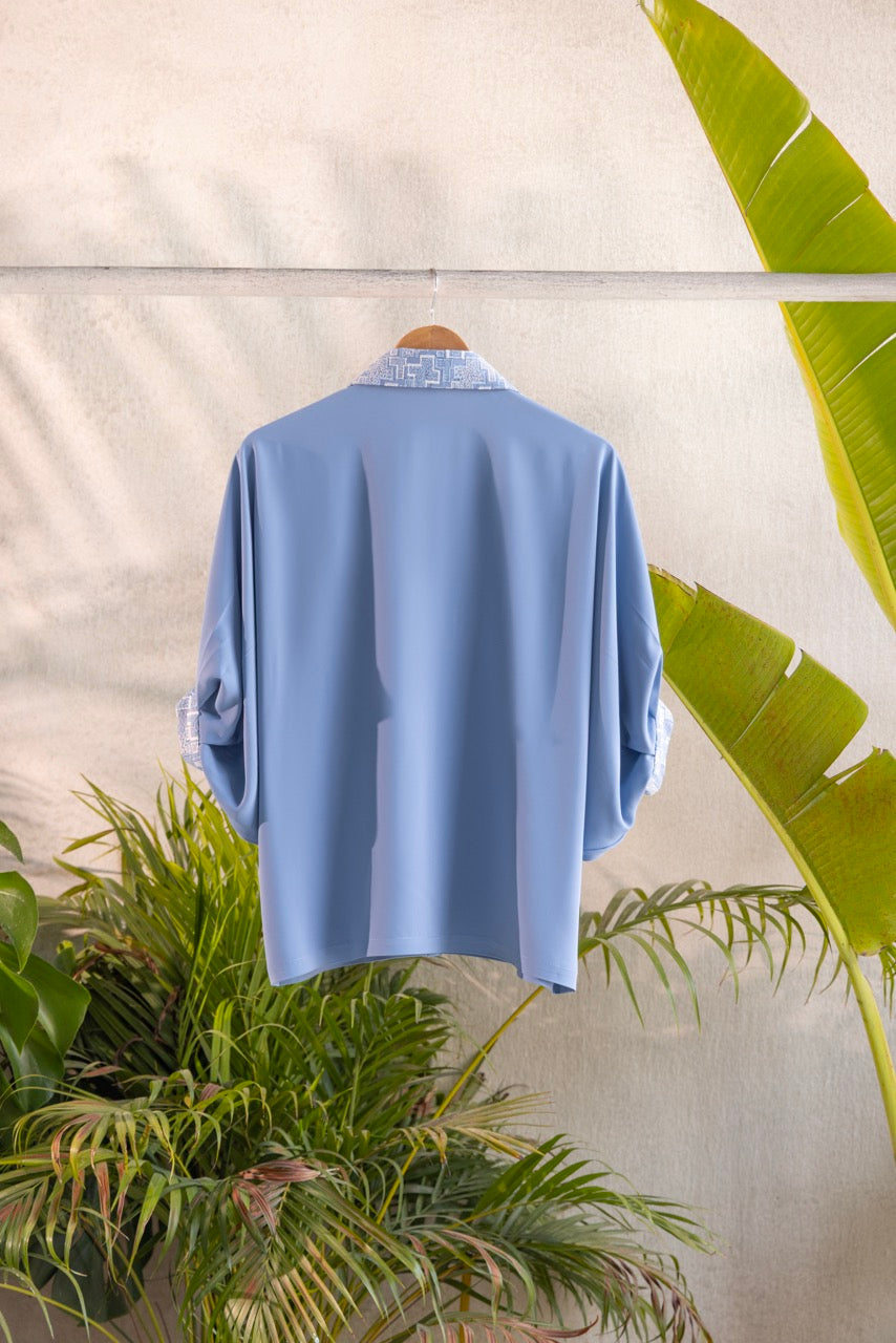Puzzle Blue Shirt