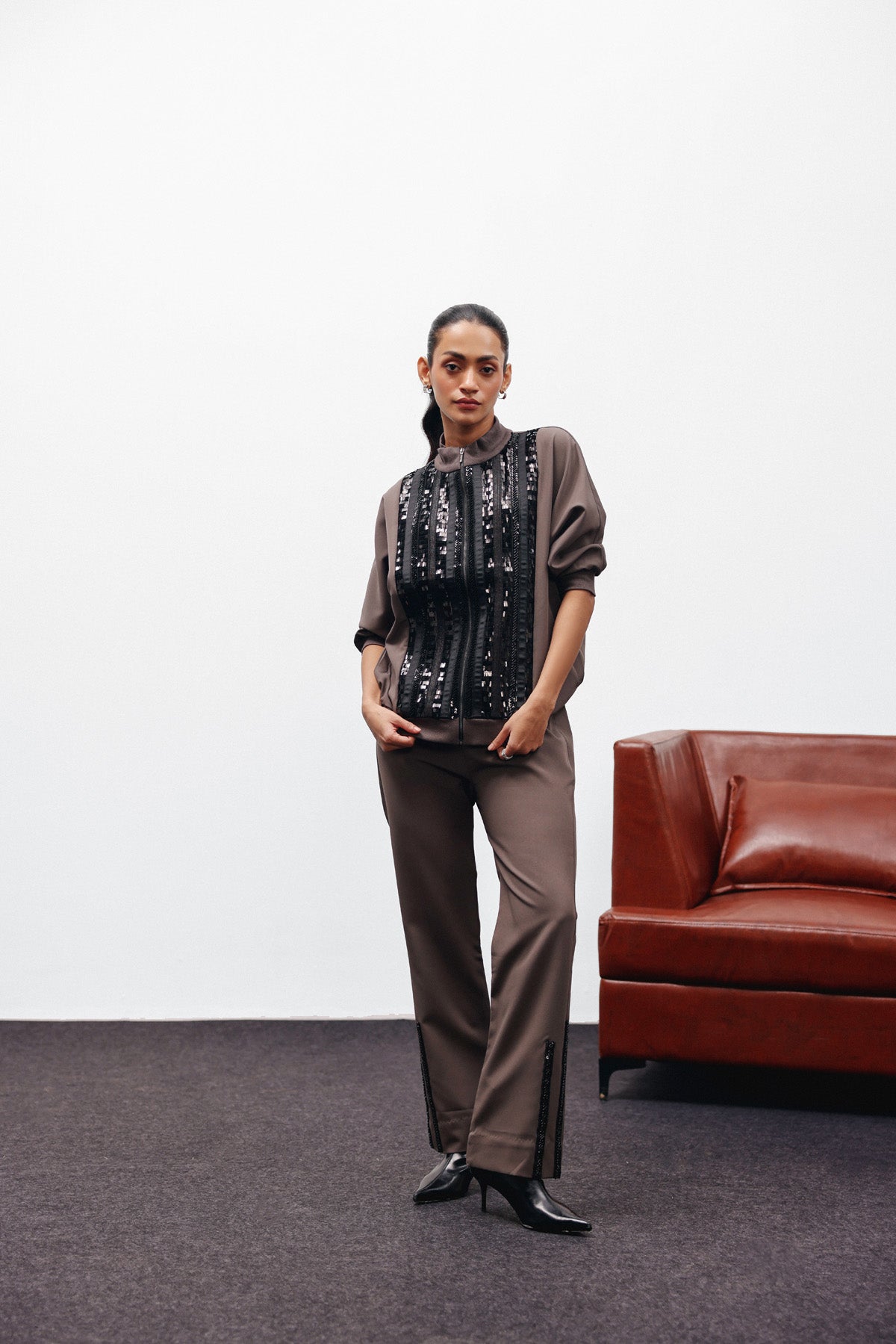 COCO SEQUINS BOMBER SET