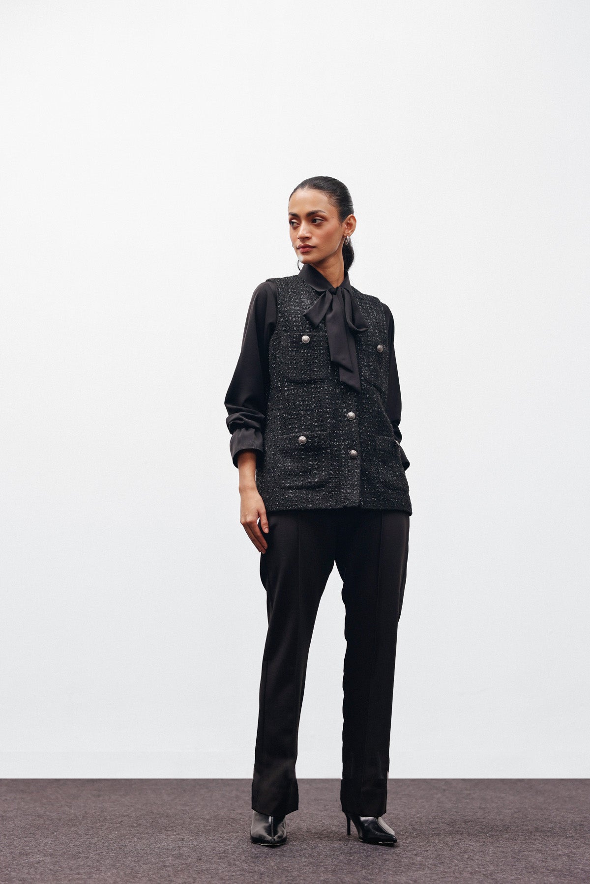 Tweed Theory Shirt and jacket set