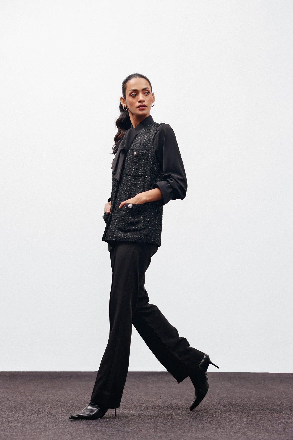 Tweed Theory Shirt and jacket set