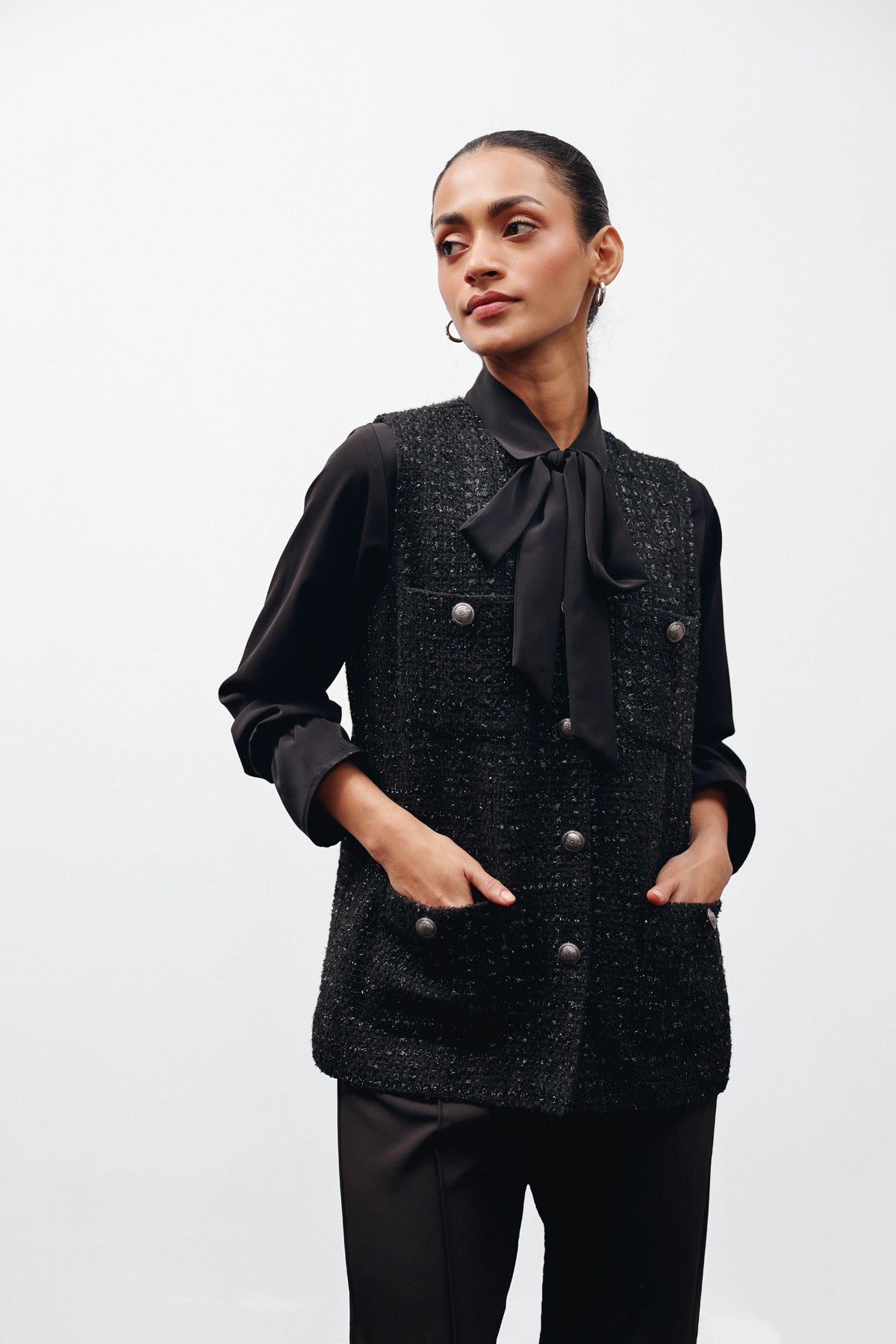 Tweed Theory Shirt and jacket set