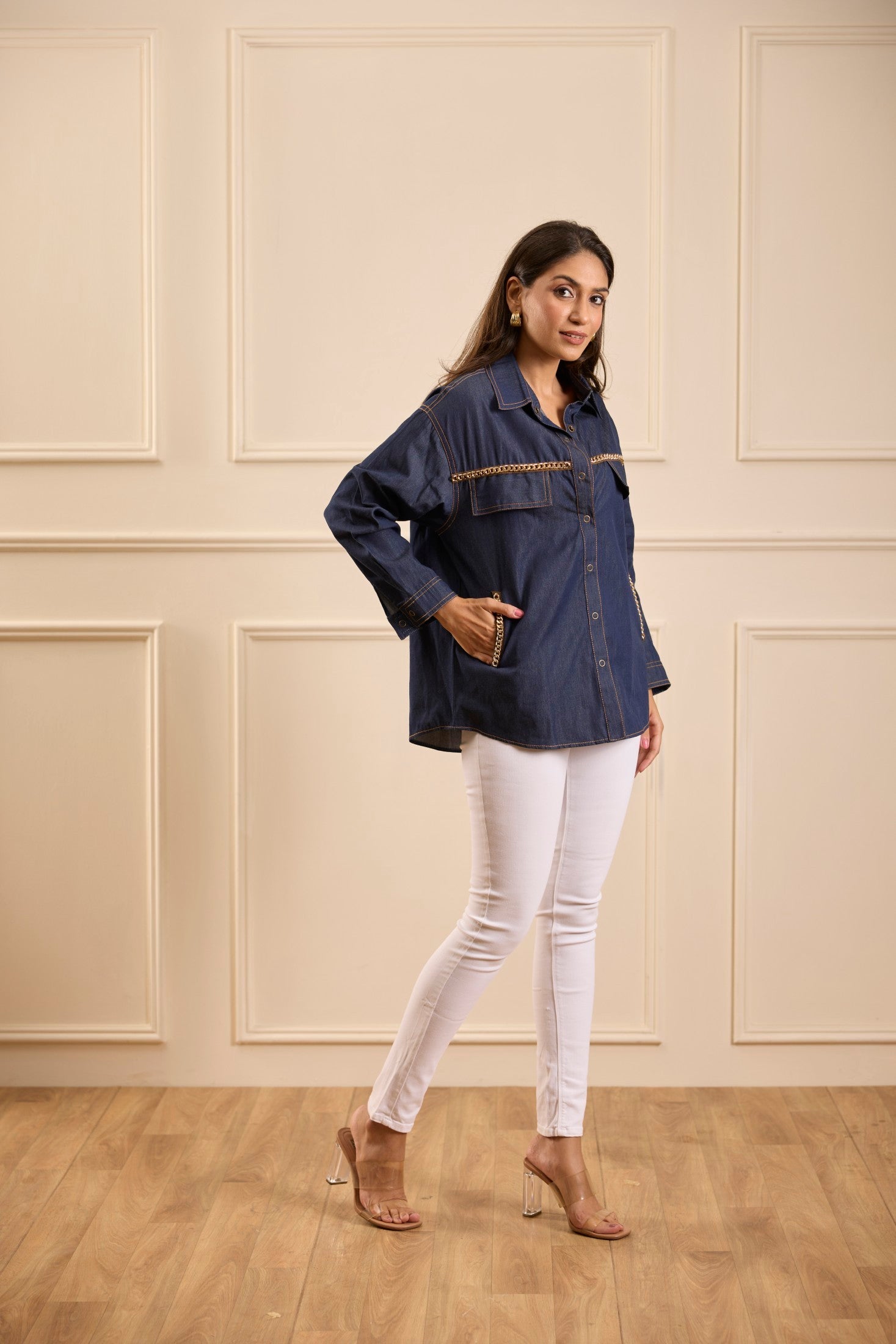 The Gilded Navy Shirt