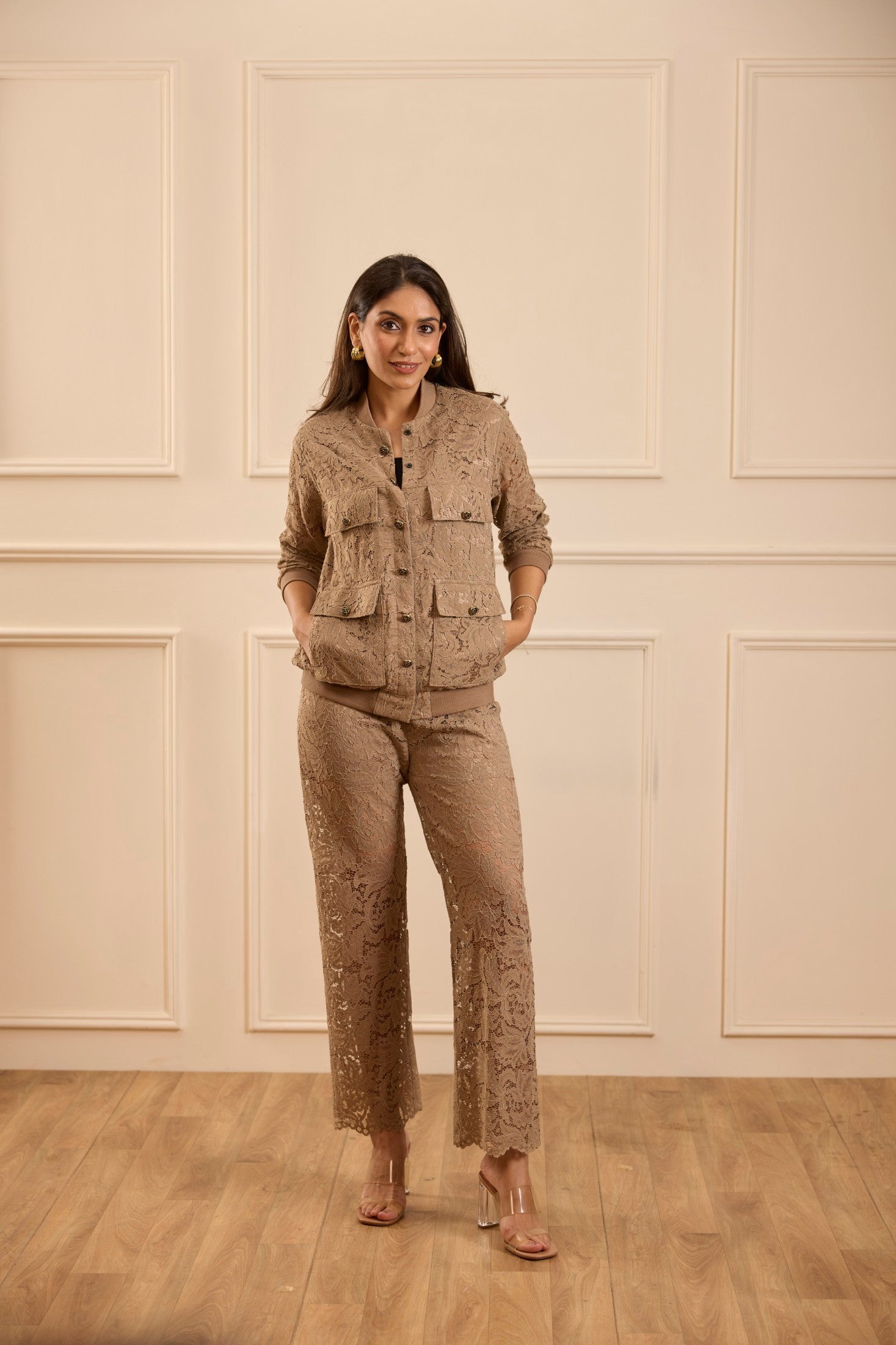The Caramel Lace Co-ord Set