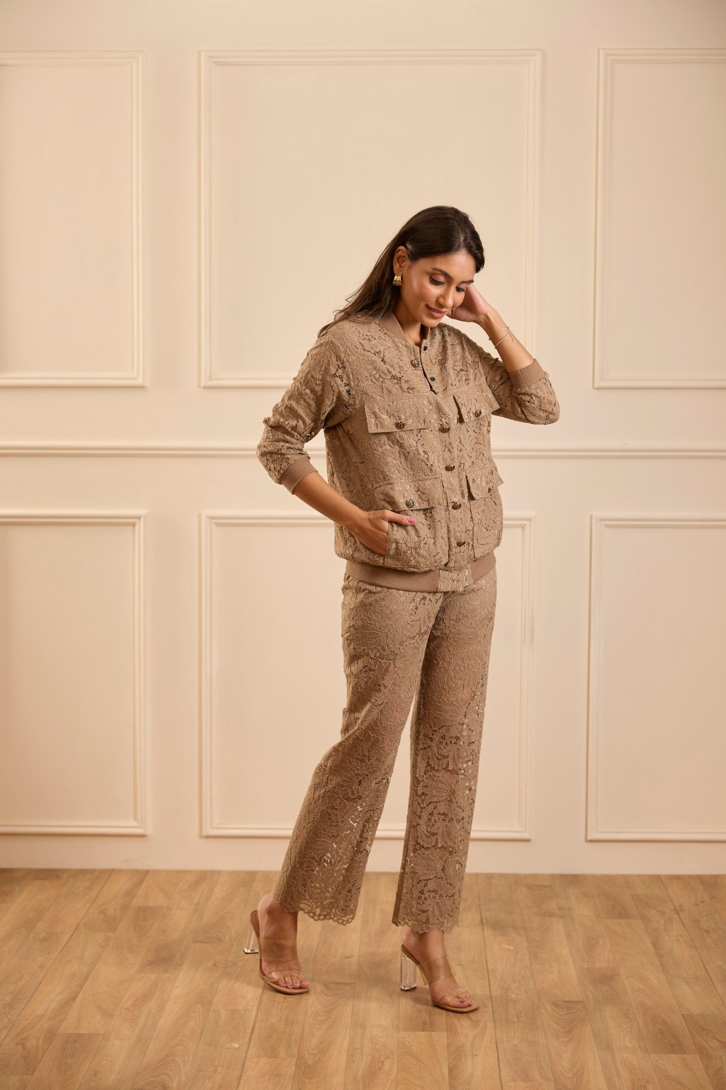 The Caramel Lace Co-ord Set
