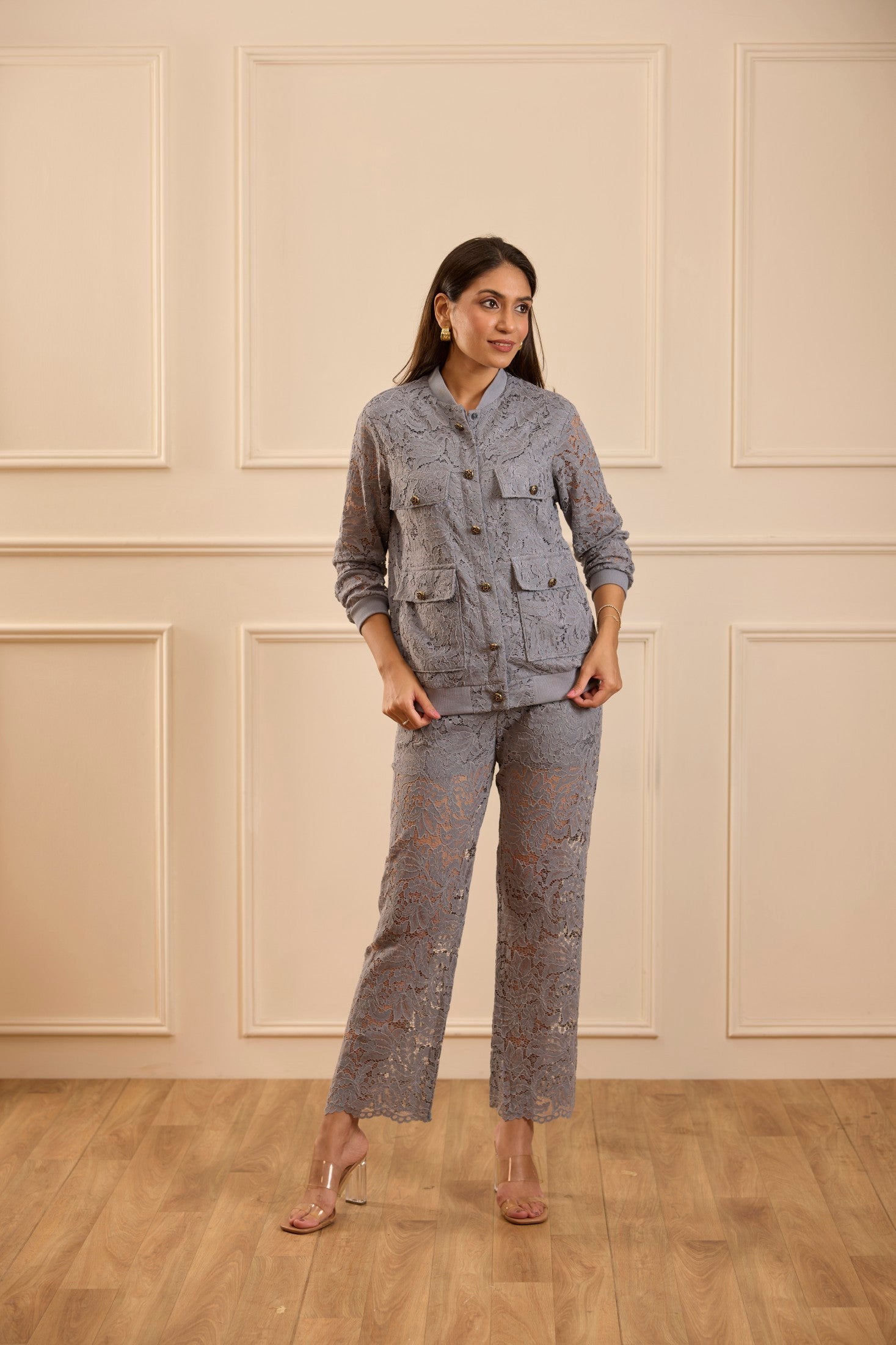 The Grey Lace Co-ord Set