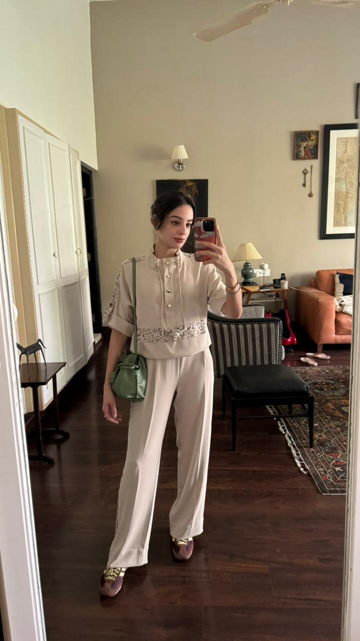 TARINI IN FIONA BEIGE CO-ORD SET